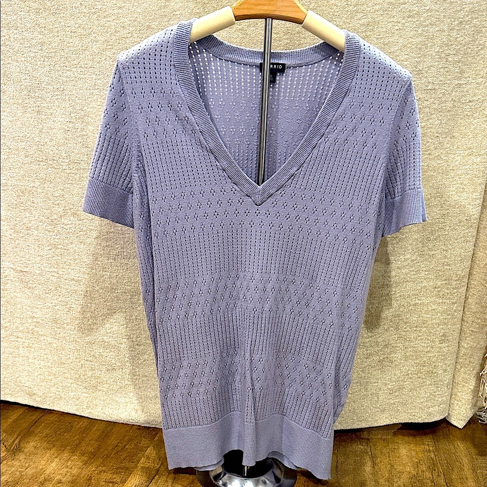 Torrid Lavender Knit Top Size 0